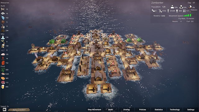 Buoyancy là game chiến thuật xây dựng và phát triển thành phố nổi trên đại dương rộng lớn