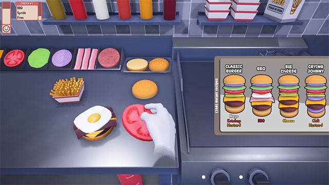 Khám phá 4 công thức làm bánh burger nổi tiếng trên toàn thế giới trong Burger Cooking Simulator game