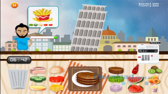 Game quản lý thời gian Burger On The Go
