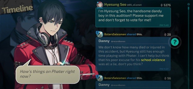 Diễn biến trong game phụ thuộc vào chính quyết định của người chơi