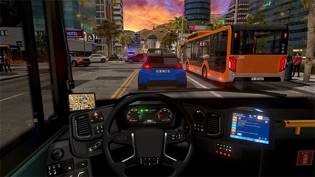 Bus Driving Sim 22 là trò chơi mô phỏng lái xe bus trong thành phố