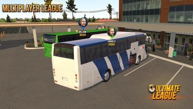 Tham gia cuộc thi lái xe buýt với người khác trong Bus Simulator Ultimate