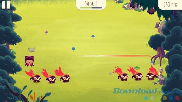 Tiêu diệt quái vật theo Wave