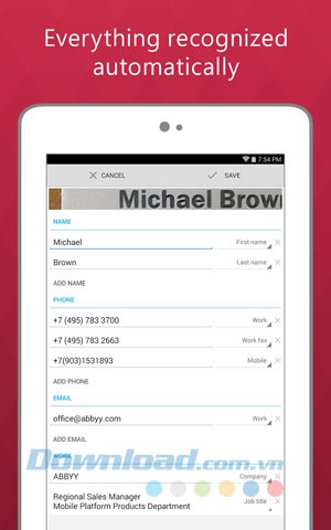 Business Card Reader Free