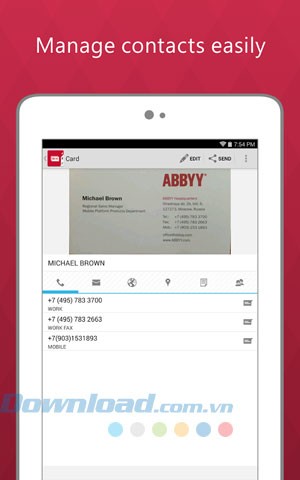 Business Card Reader