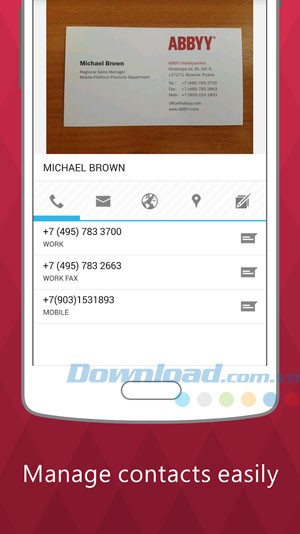 Business Card Reader