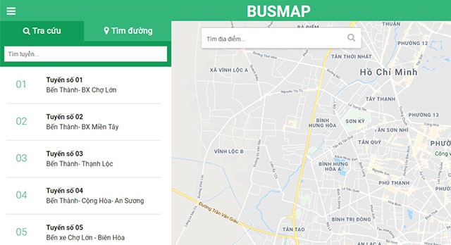 Danh sách tuyến xe bus TP Hồ Chí Minh