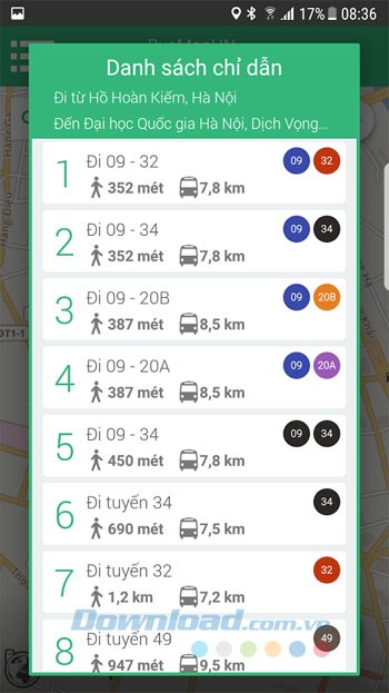 Danh sách chỉ dẫn