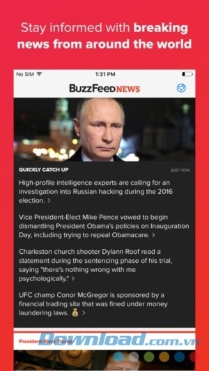 BuzzFeed cho iOS cập nhật tin nhanh nhất thế giới