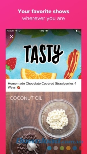 BuzzFeed cho iOS cập nhật các chương trình yêu thích mọi lúc