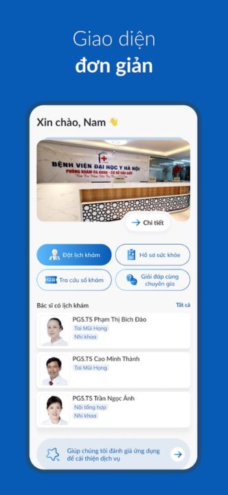 Giao diện đơn giản