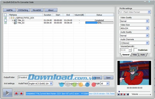 bvcsoft DVD to FLV Converter