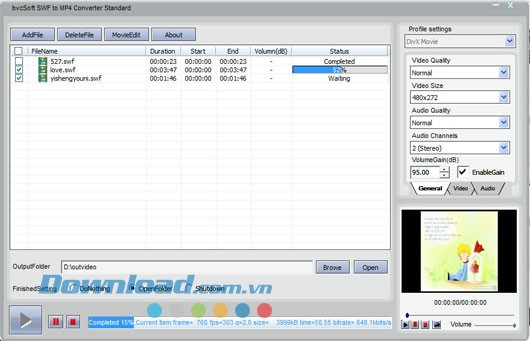 bvcsoft SWF to MP4 Converter