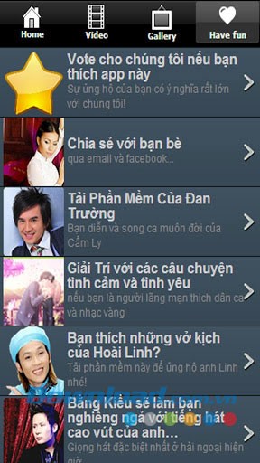 Ca sĩ Cẩm Ly - Nhạc dân ca hay for Android