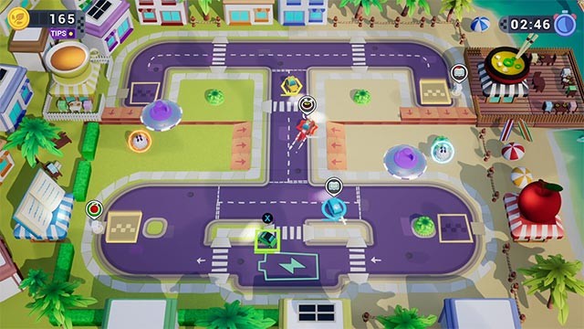 Góc nhìn từ trên xuống giúp người chơi Cabbie bao quát toàn bộ cuộc chơi