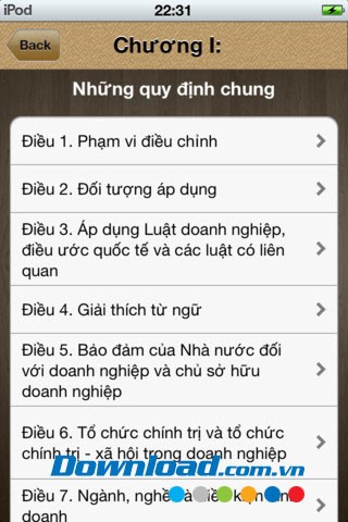 Các luật về kinh doanh for iOS
