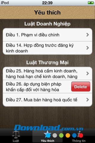Các luật về kinh doanh for iOS