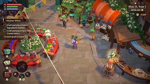 Đặt các mặt hàng lên bàn tại Central Town để kiếm Florin