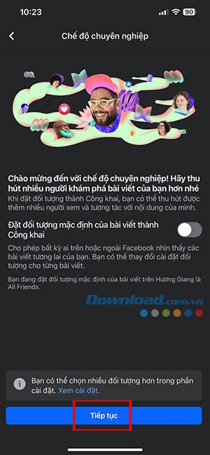 cach bat che do chuyen nghiep tren Facebook 5*466293