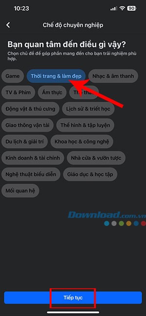 cach bat che do chuyen nghiep tren Facebook 6*466286