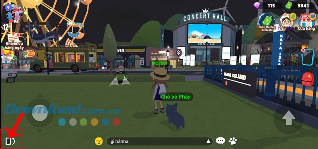 Nhấn vào biểu tượng xoay màn hình dọc