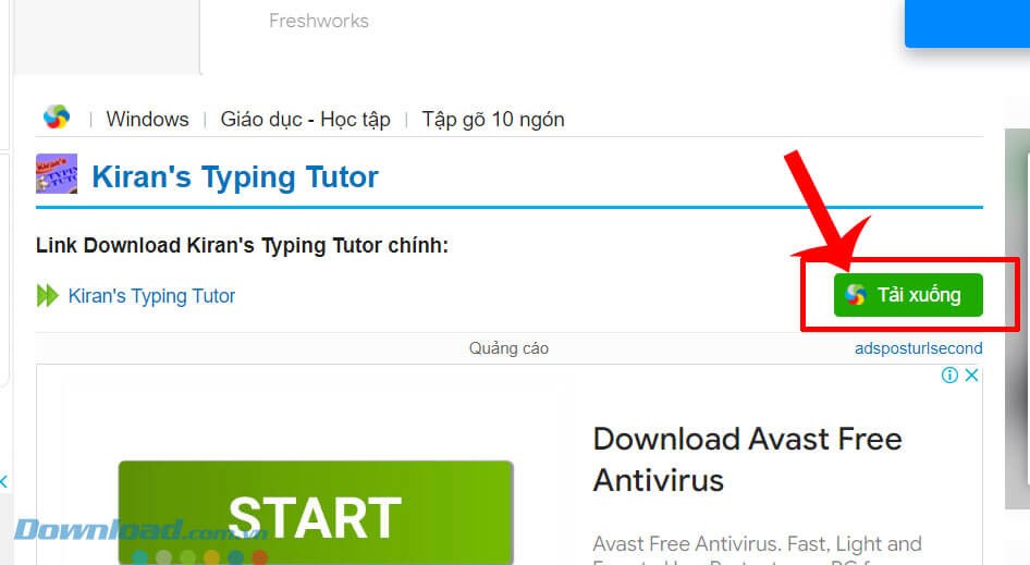 Hướng dẫn cài đặt Kiran's Typing Tutor trên máy tính