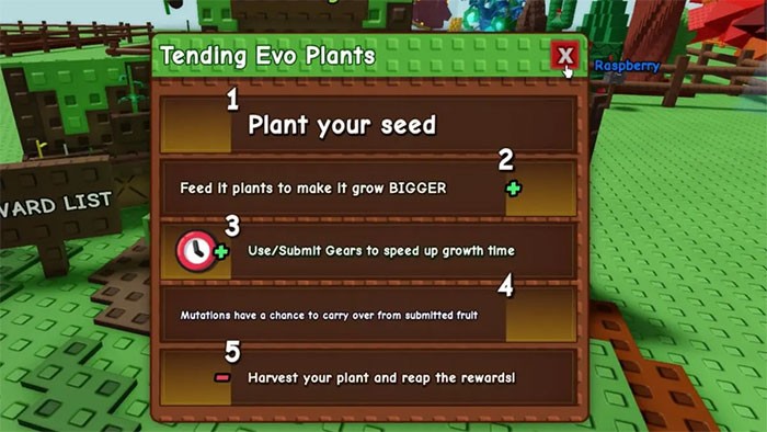 Hướng dẫn chăm sóc cây Evo Plant trong Grow A Garden