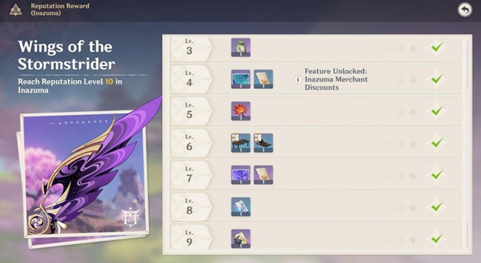 Người chơi cần đạt danh vọng cấp 8 ở Inazuma để có công thức chế tạo Electroculus Resonance Stone