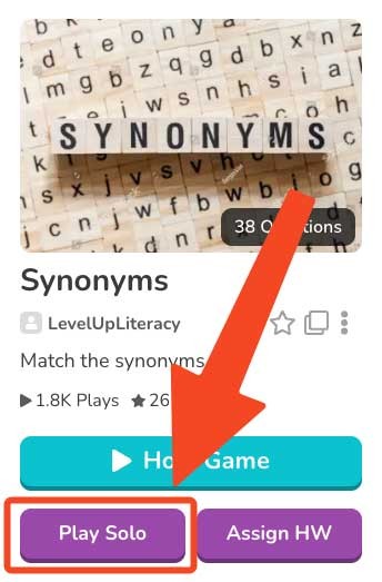 Nhấn nút Play Solo