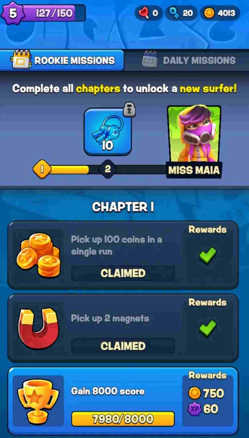 Nhiệm vụ trong Subway Surfers City