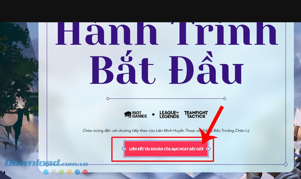 Nhấp chuột vào nút Liên kết tài khoản của bạn ngay bây giờ!