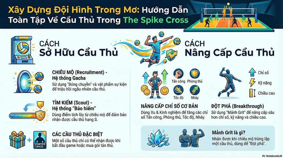 Những điều cần biết về cầu thủ trong The Spike Cross