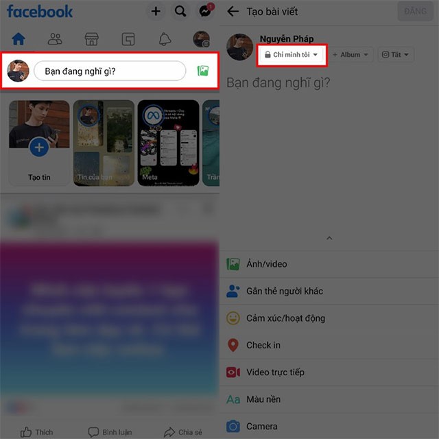 Hướng dẫn đăng bài chế độ bạn bè trên Facebook chi tiết