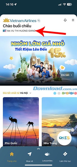 Đăng ký tài khoản gia đình Vietnam Airlines | Hướng dẫn chi tiết