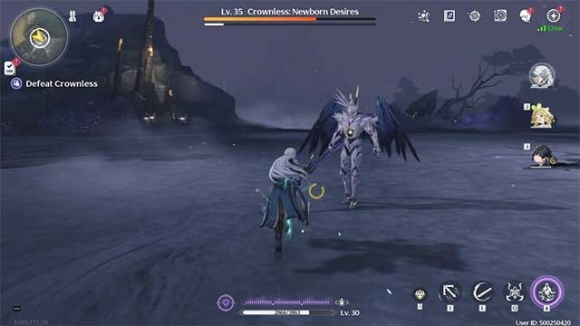 Một trong những boss đầu tiên phải đối mặt trong Wuthering Waves là Crownless