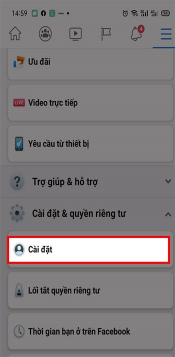 Cài đặt