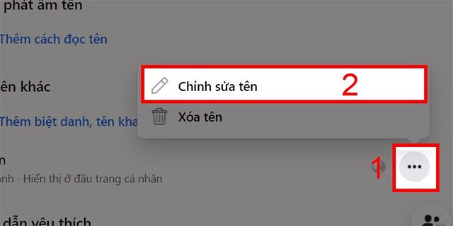 Chỉnh sửa tên