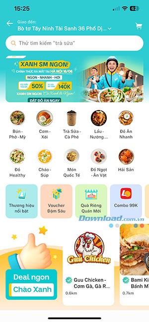 dat giao do an Xanh SM Ngon 2*523692