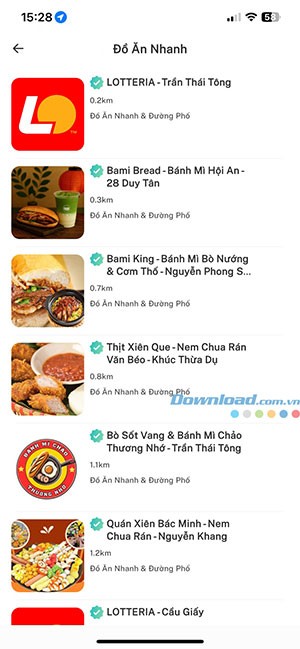 dat giao do an Xanh SM Ngon 3*523696