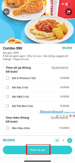 dat giao do an Xanh SM Ngon 5*523697