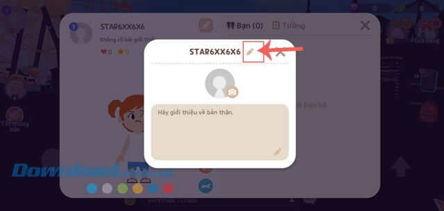 Nhấn vào biểu tượng chiếc bút