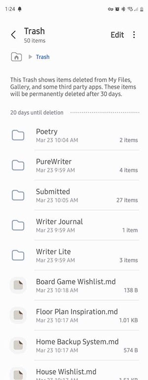 cach don sach thung rac tren Android 4*465927