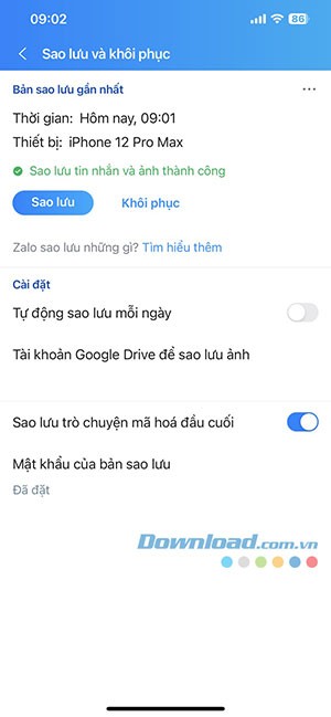 dong bo tin nhan Zalo dien thoai 6*413645