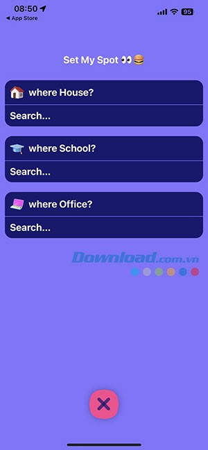 Người dùng Whoo có thê thêm một số vị trí thường ghé tới như nhà, trường học, nơi làm việc