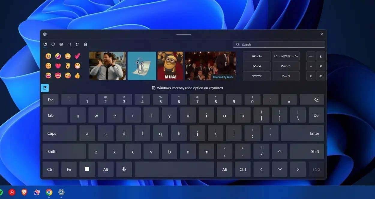 Biểu tượng emoji hiện trên bàn phím