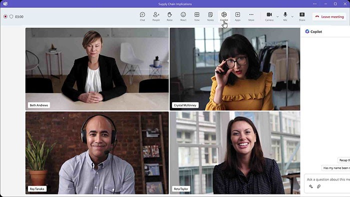 Cách sử dụng Microsoft Copilot trong Microsoft Teams