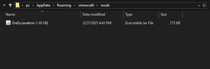 Mod Khai thác quặng trong Minecraft