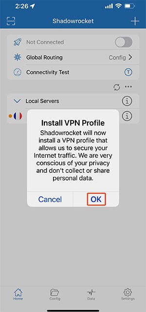 cach dung Shadowrocket 7*534162