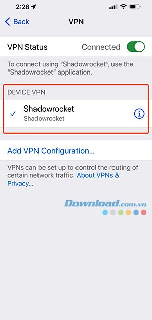 cach dung Shadowrocket 8*534163