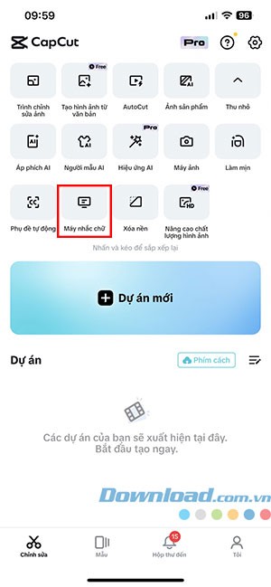cach dung may nhac chu CapCut 2*463354